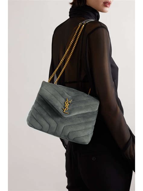 ysl grey loulou bag|ysl loulou puffer suede.